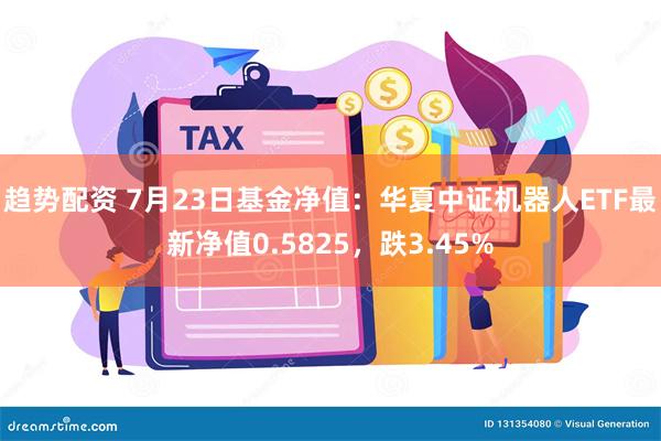 趋势配资 7月23日基金净值：华夏中证机器人ETF最新净值0.5825，跌3.45%