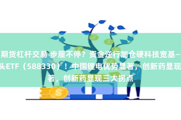 期货杠杆交易 步履不停？资金逆行加仓硬科技宽基——双创龙头ETF（588330）！中国锂电优势显著，创新药显现三大拐点