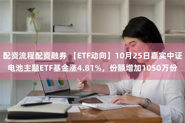 配资流程配资融券 【ETF动向】10月25日嘉实中证电池主题ETF基金涨4.81%，份额增加1050万份