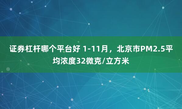 证券杠杆哪个平台好 1-11月，北京市PM2.5平均浓度32微克/立方米